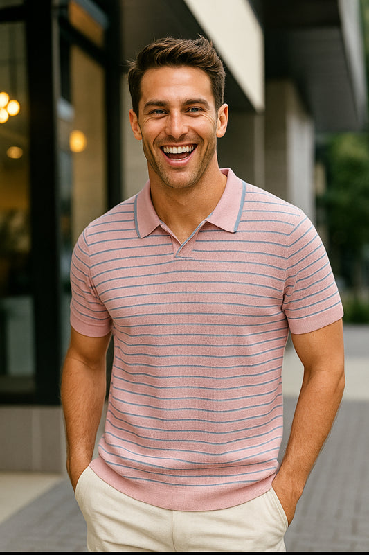 Pink Smoke Knit
