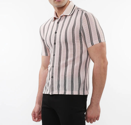 Pink Black Stripes