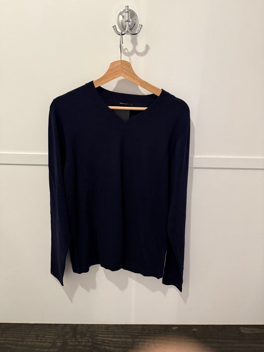 Navy Silk Knit