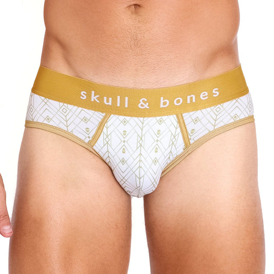 Art Deco White Brief