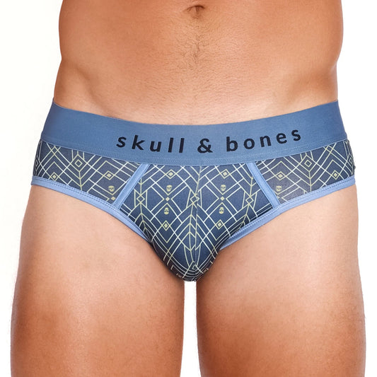 Art Deco Blue Brief